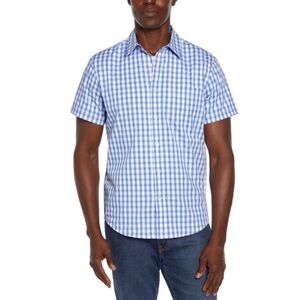 NEW GAP Blue and white plaid checkered button down top